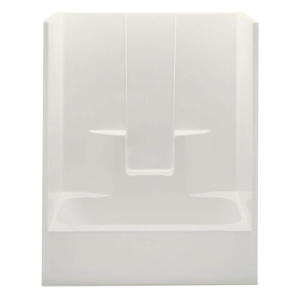 Everyday 60 in. x 32 in. x 72 in. 1-Piece Bath and Shower Kit with Right Dr