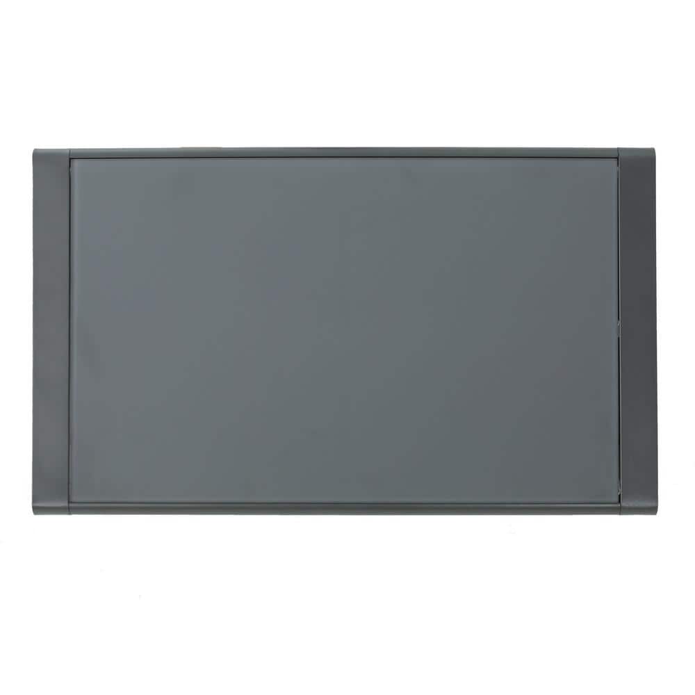 Cape Coral Grey Aluminum and Glass Outdoor Coffee Table