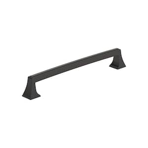 Mulholland 8 in. (203mm) Traditional Black Bronze Arch Cabinet Pull