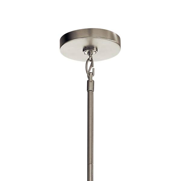 KICHLER Circolo 36 in. 9-Light Brushed Nickel Contemporary