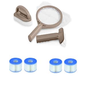 PureSpa Hot Tub Maintenance Kit and 0 sq. ft. Type S1 Filter Cartridges (2-Pack)