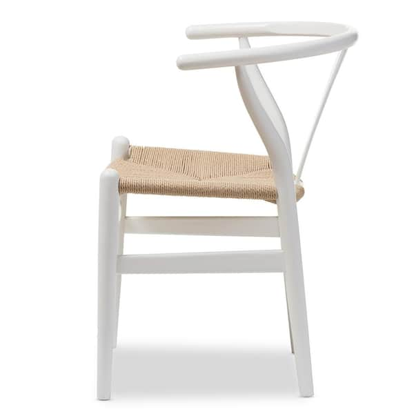 Reviews for Baxton Studio Wishbone Mid Century 2 Piece White Wood