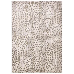 12 x 15 Brown and Ivory Abstract Area Rug