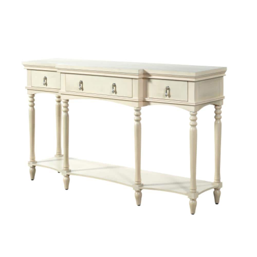 57.87 in. W x 14.96 in. D x 33.86 in. H Bathroom White Linen Cabinet price history on PriceWatchPro