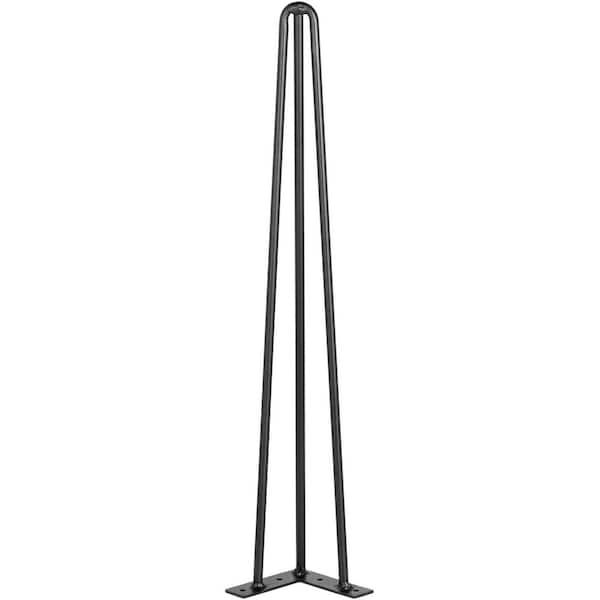 Hairpin Table Legs 18 in. Black Set of 4 Desk Legs 880 lbs. Load Capacity (Each 220 lbs. ) Desk Legs 3 Rods 2025 update