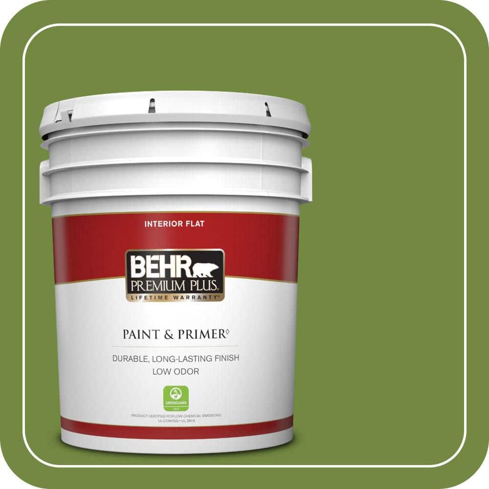 5 gal. #MQ4-44 Green Dynasty Flat Low Odor Interior Paint & Primer price history on PriceWatchPro