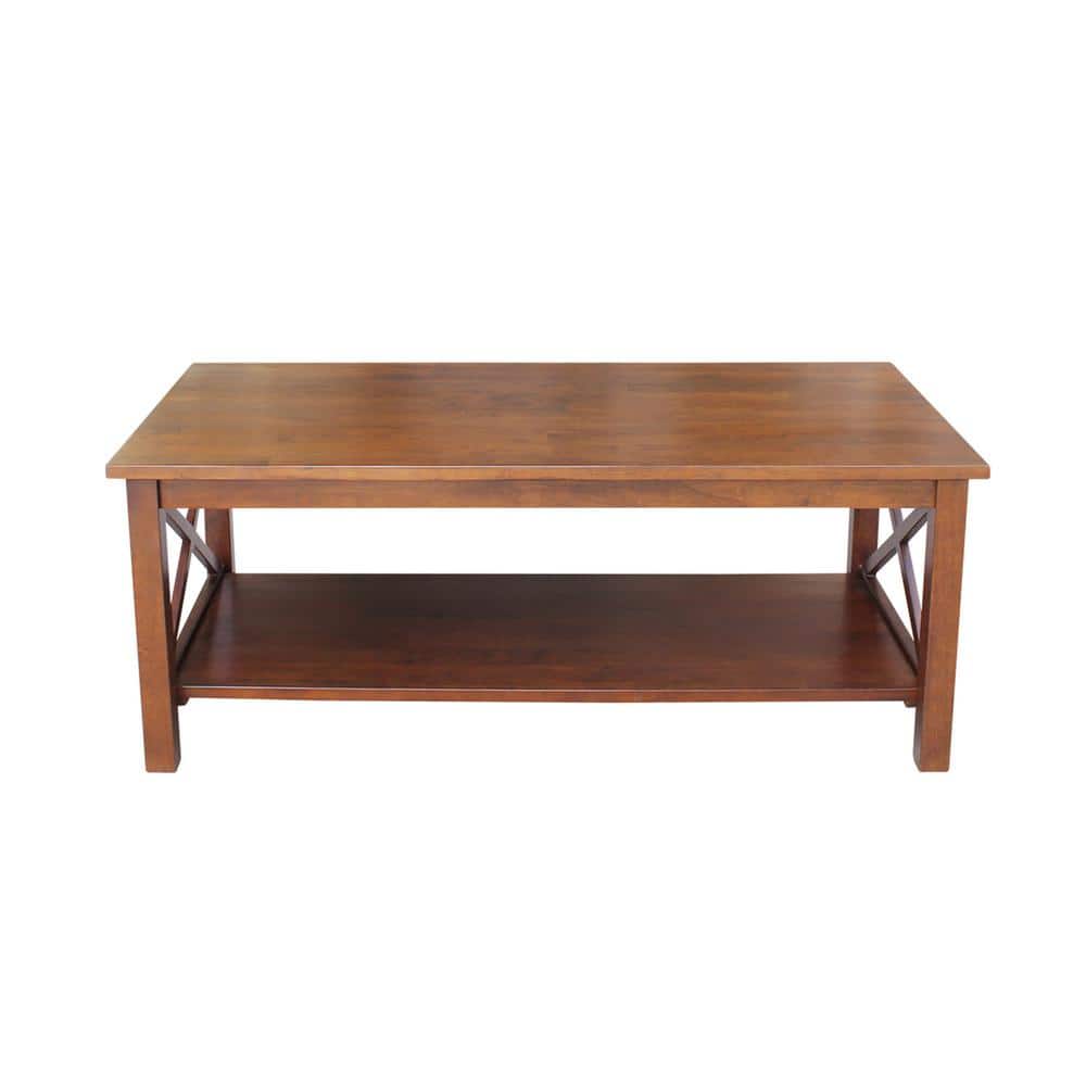 Hampton Espresso 46'' Solid Rubberwood Rectangular Coffee Table