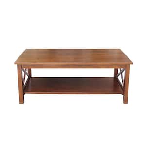 International Concepts Hampton 48 in. Espresso Standard Rectangle Wood  Console Table with Shelves OT581-70S - The Home Depot