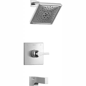 Zura 1-Handle Wall Mount Tub and Shower Faucet Trim Kit with H2OKinetic Spray in Chrome (Valve Not Included)