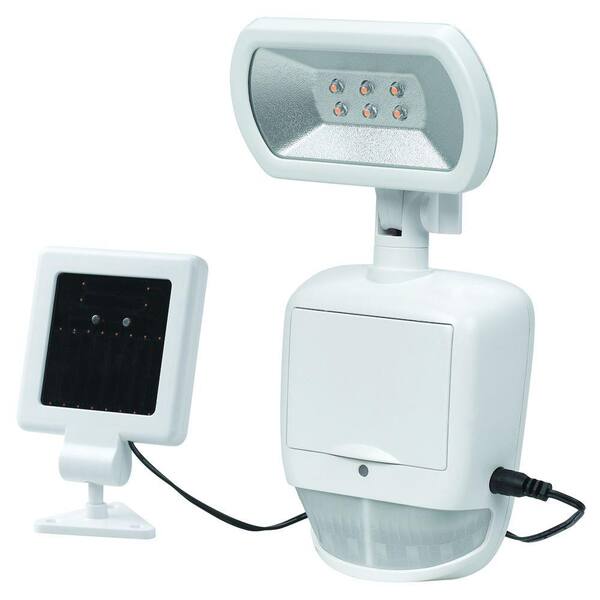 Maximus 180 Degree White Solar Motion Outdoor LED Security Light