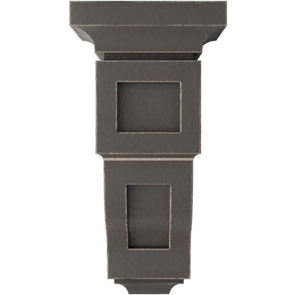 Reclaimed Gray Small Rubberwood Vintage Decor Corbel
