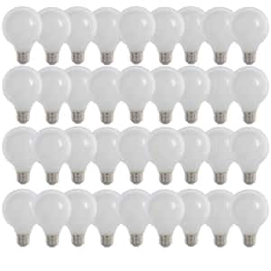 40-Watt Equivalent G25 Globe Dimmable Filament White CEC Title 20 E26 LED Vintage Edison LIght Bulb Soft White (36-Pack)