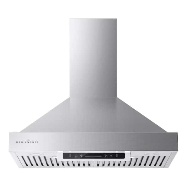 36 in. Wall Mounted Ducted Stainless Steel Range Hood