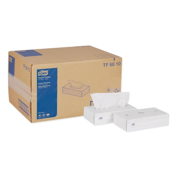 2-Ply White Advanced Facial Tissue Flat Box (100-Sheets/Box, 30-Boxes/Carton)