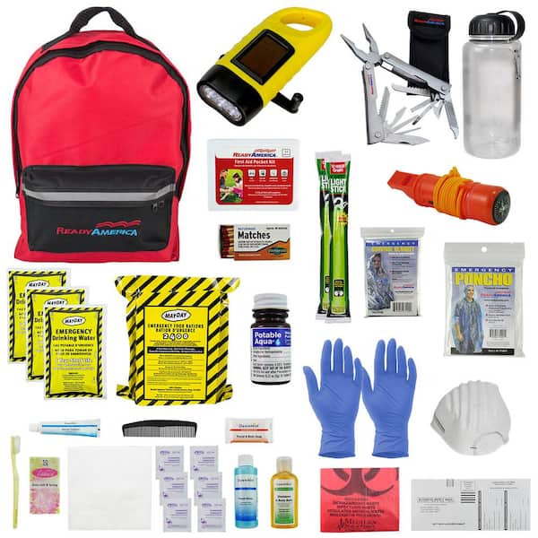 Ready America 1-Person 3-Day Deluxe Emergency Kit with Backpack