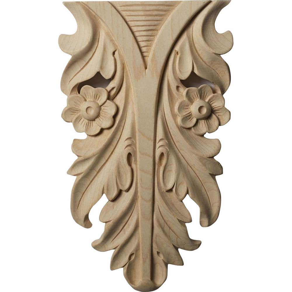 Small Alder Wood Dover Drop Onlay, 4.25" x 7.25"