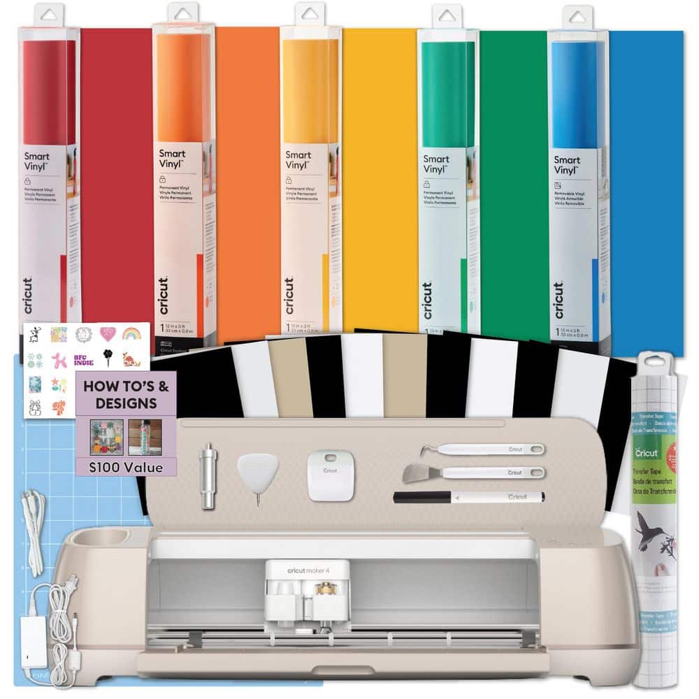 Cricut Maker 4 Seashell Cutting Machine Bundle with Rainbow Smart
