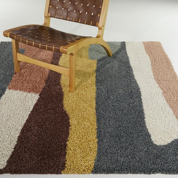 Sean Cream 5 ft. 3 in. x 7 ft. Abstract Area Rug