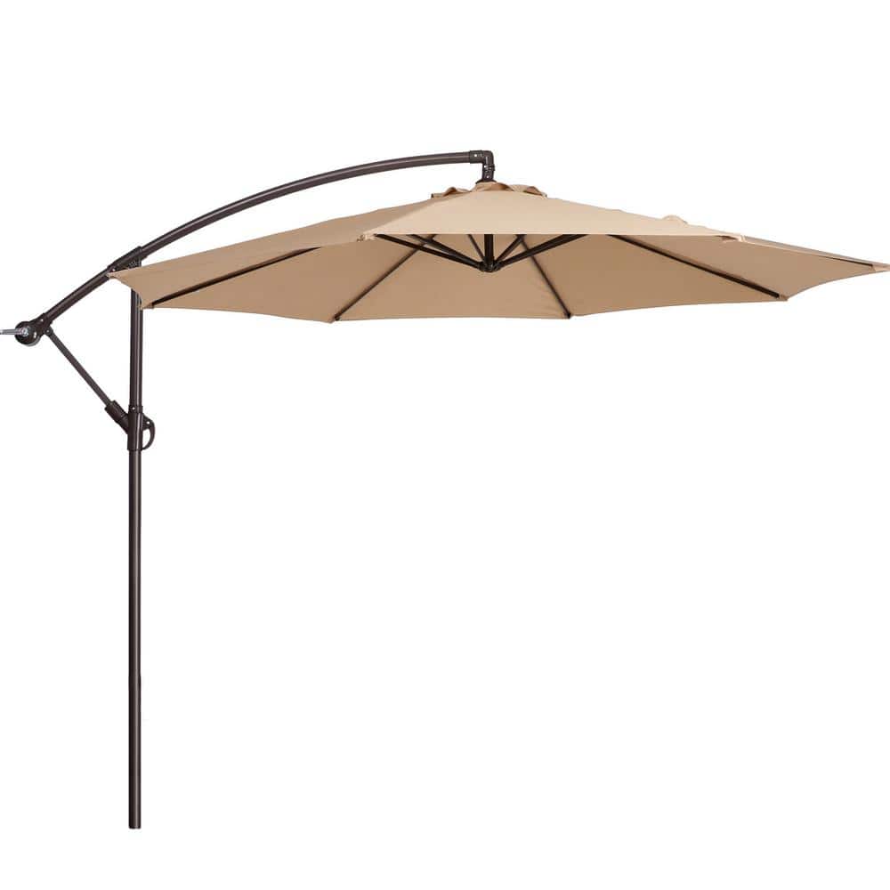 10ft Nude Steel Octagon Cantilever Side Post Umbrella