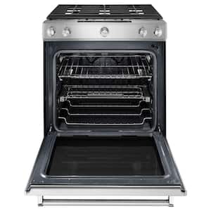 6.5 cu. ft. Slide-In Gas Range with Self-Cleaning Convection Oven in Stainless Steel