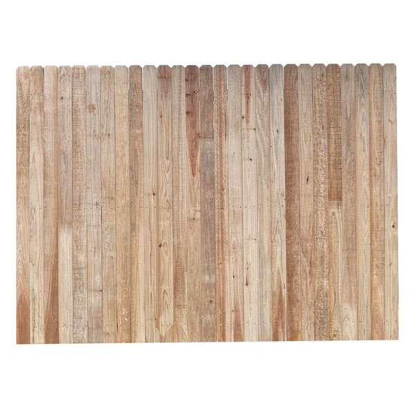 Redwood Empire 6 ft. x 8 ft. Cedar 4 in. Dog Ear Privacy Wood Fence Panel
