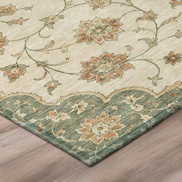 Chantille Machine Washable Indoor/Outdoor Abstract ACN3081 Fern 3 ft. x 4 ft. Area Rug