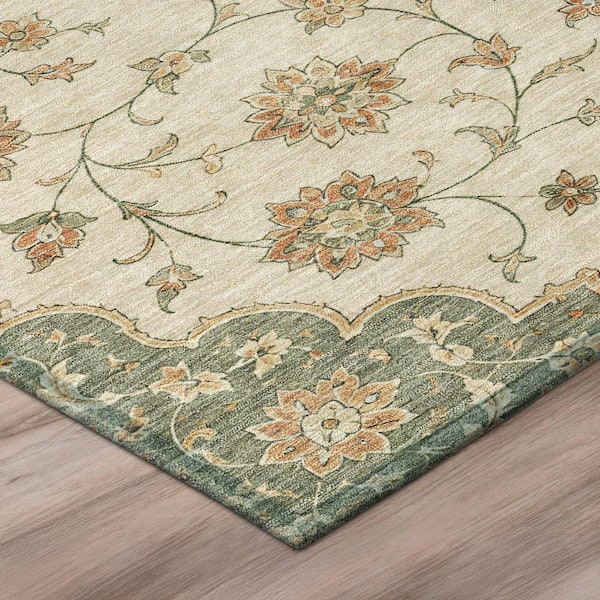 Chantille Machine Washable Indoor/Outdoor Abstract ACN3081 Fern 3 ft. x 5 ft. Area Rug