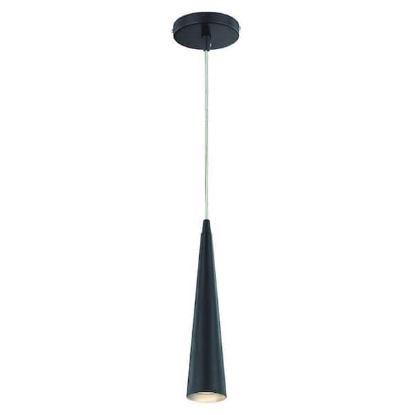 Eurofase Sliver Collection 1-Light Black Pendant