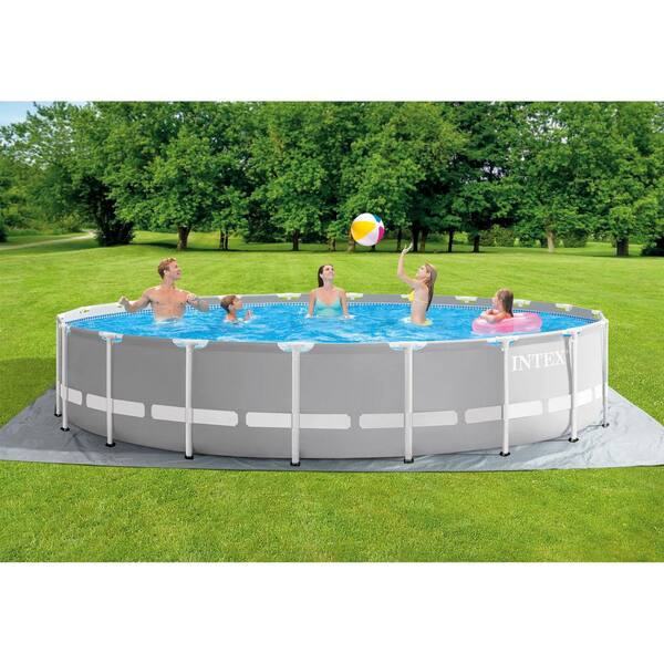 Intex Prism Frame 20 ft. x 52 in. Above Ground Pool, Lounger