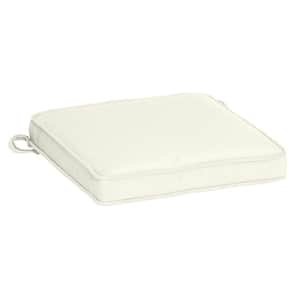 Oasis 15 in. x 17 in. Rectangle Outdoor Seat Cushion in Sand Cream