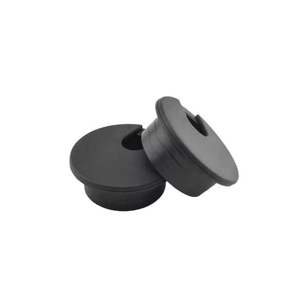 35mm Black ABS Plastic U-Shaped Desk Grommet Cable Management Cord Hole Cover Wire Organizer for Office Home