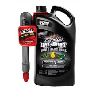 One Shot Weed and Grass Killer 1 Gal. With AccuShot and Extendable Continuous Sprayer Kills the Root