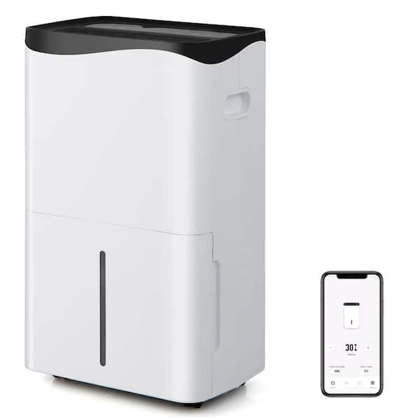Gymax 5500 sq. ft 100-Pints Dehumidifier for Large Room Smart WiFi  Dehumidifier for Basement and Home GYMHD0093 - The Home Depot