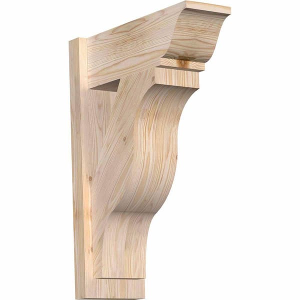 Ekena Millwork 8 in. x 28 in. x 20 in. Fuston Traditional Smooth Douglas Fir Outlooker