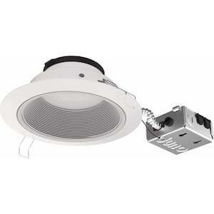 6 in. Selectable CCT Canless Integrated LED White Recessed Downlight Trim