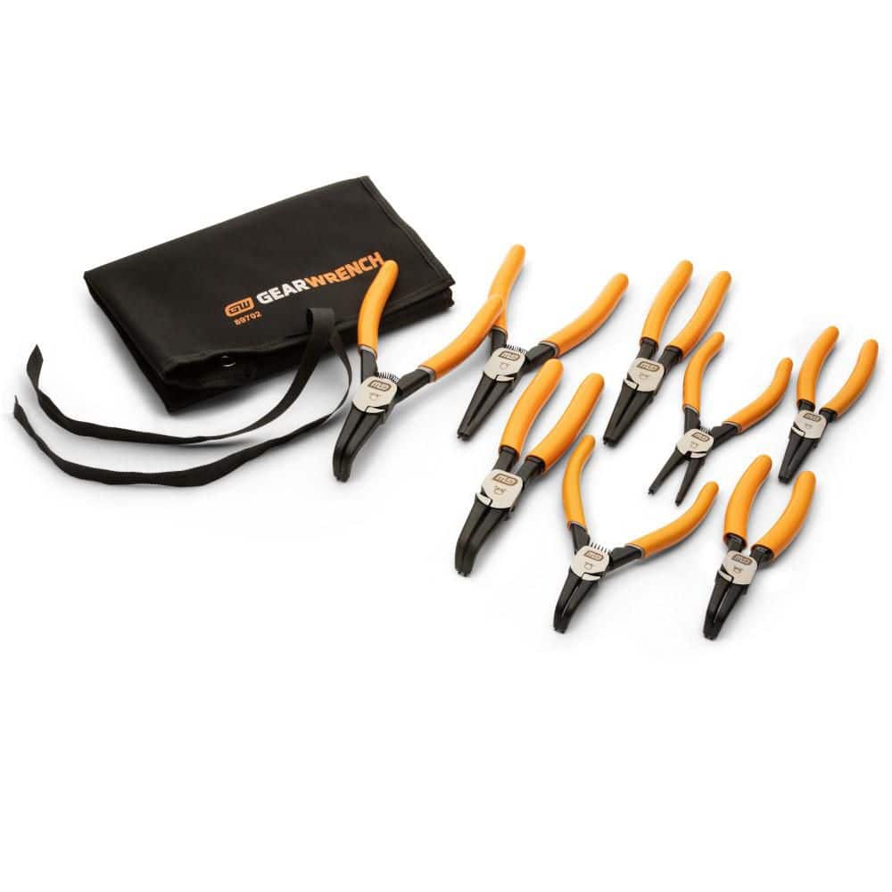 Fixed Tip Internal/External Snap Ring Pliers Set with Tool Roll (8-Piece) price history on PriceWatchPro