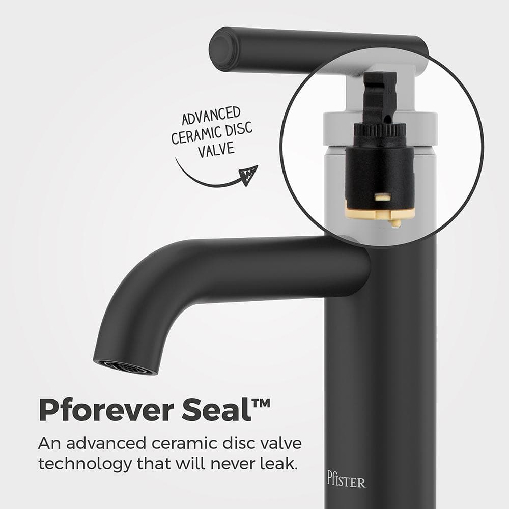 Capistrano Matte Black Single Handle Bathroom Faucet