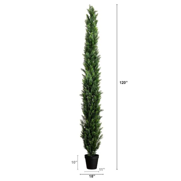 Nearly Natural 10 ft. UV Resistant Artificial Cedar Pine Tree