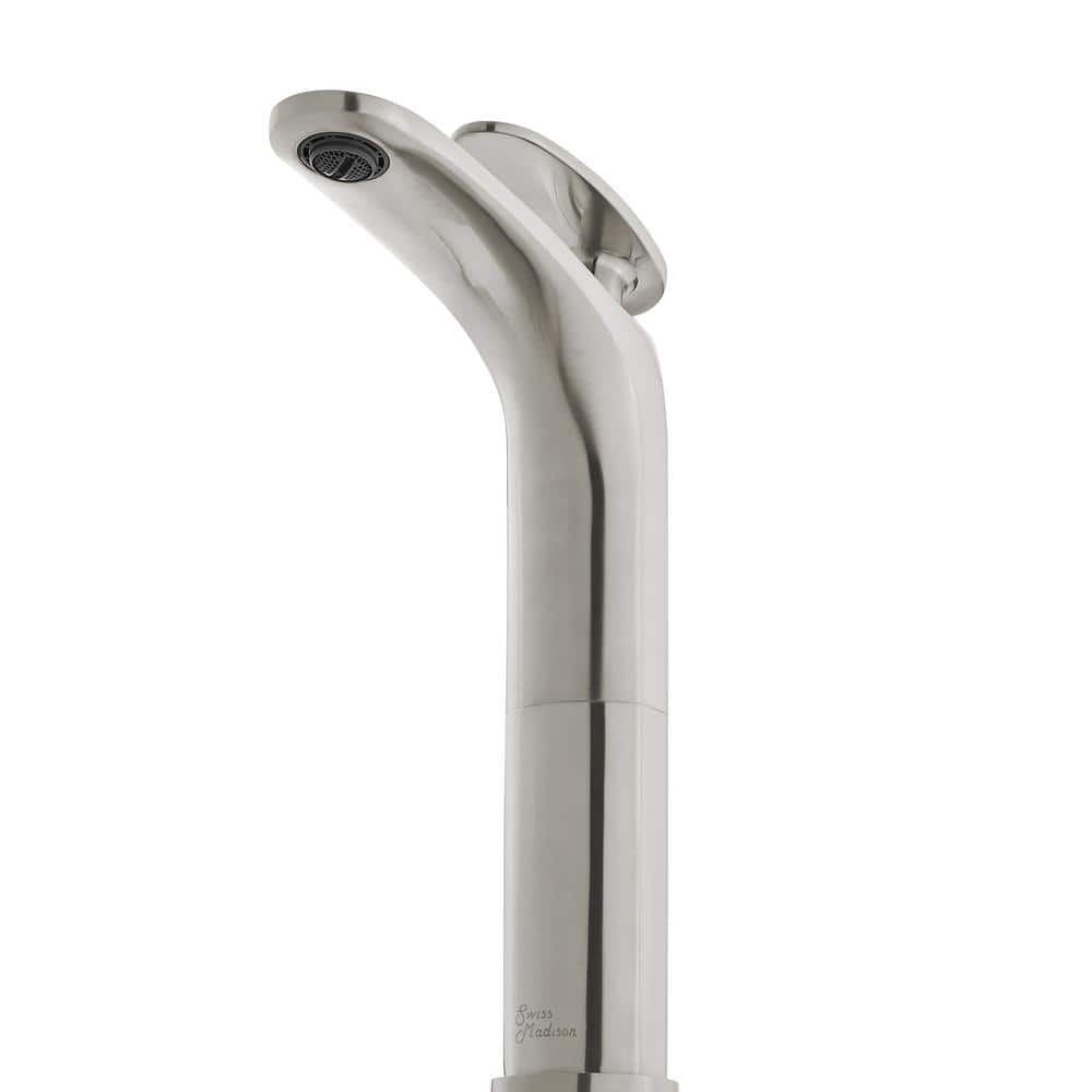 Sublime Brushed Nickel Single-Handle High Arc Bathroom Faucet