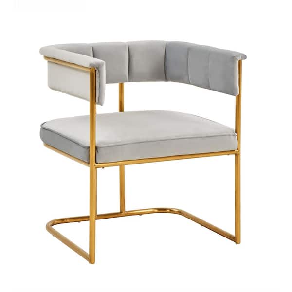 Bavaria Modern Grey Fabric Dining Chair