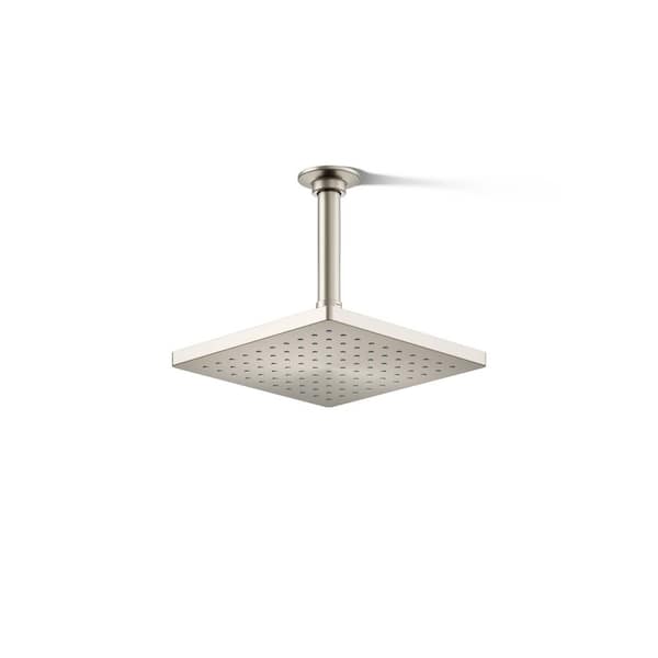 Honesty 1-Spray Pattern with 1.75 GPM 8 in. Ceiling Mount Fixed Shower Head in Vibrant Brushed Nickel