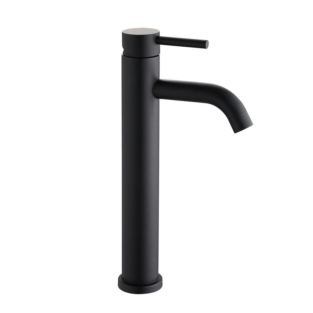 UKISHIRO Single Handle Vessel Sink Faucet in Matte Black MS00JN220520008 The Home Depot