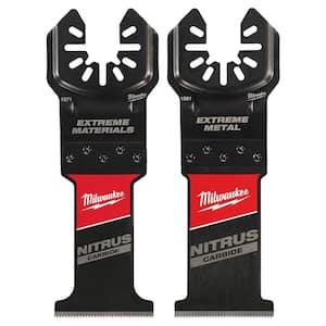 Nitrous Carbide Extreme Materials Blade with Nitrous Carbide Extreme Metal Cutting Oscillating Multi-Tool Blade (4-Pack)