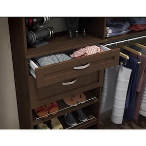 Style+ 5 in. x 25 in. Chocolate Shaker Drawer Kit for 25 in. W Style+ Tower