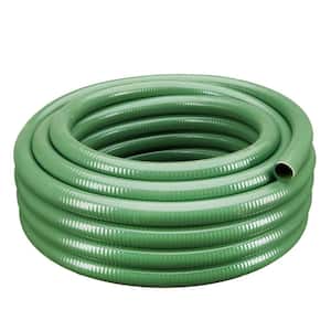 3 in. Dia x 25 ft. Green Heavy-Duty Flexible PVC Suction and Discharge Hose