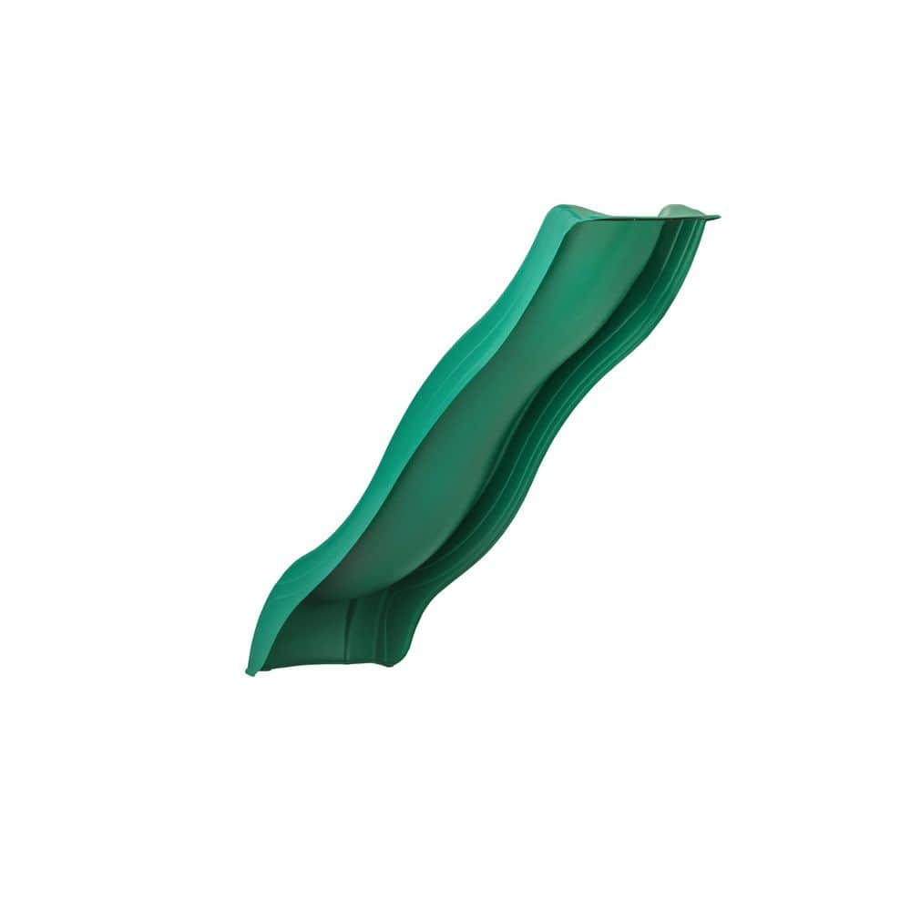 Forest Green High-Density Polyethylene Alpine Wave Slide