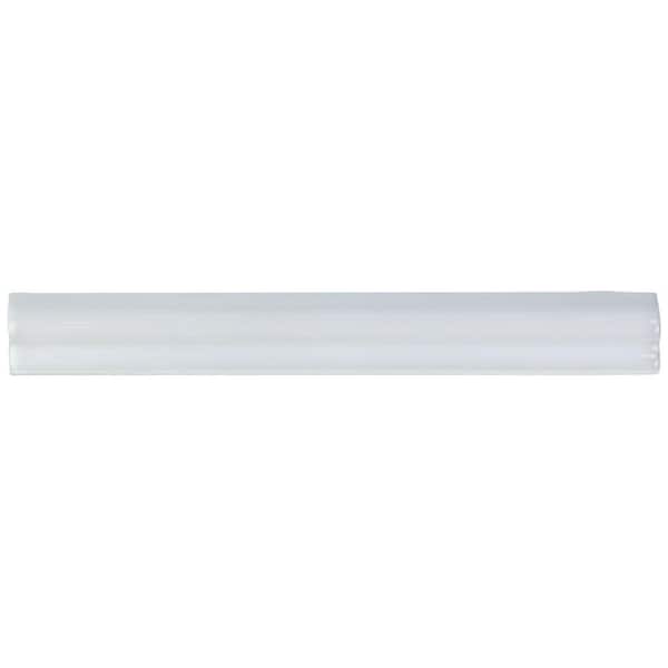 Ivy Hill Tile Newport White 1 in. x 10 in. Polished Ceramic Wall Pencil Liner Tile