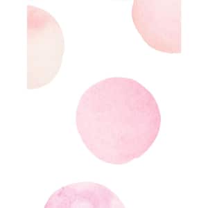 Watercolor Pink Coral Dots Vinyl Wall Stickers