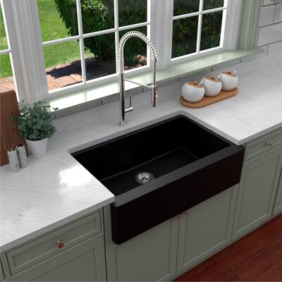 Black Farmhouse Kitchen Sinks Kitchen Sinks The Home Depot