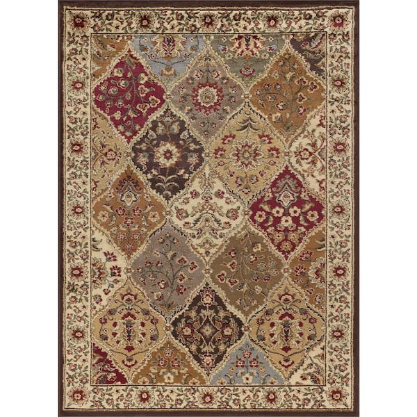Elegance Abstract Multi-Color 9x13 Indoor Area Rug